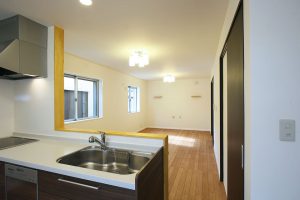 注文住宅ここち家名古屋市Y様邸キッチン