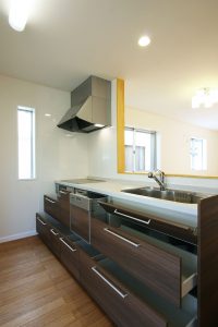 注文住宅ここち家名古屋市Y様邸キッチン