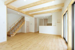 自然素材で建てる注文住宅ここち家S様邸リビング